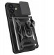 Pancerne etui Hybrid Armor Camshield z podstawką i osłoną aparatu na OnePlus Nord 4 5G - czarne 6