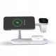 Biała ładowarka indukcyjna 3w1 MagSafe Qi do iPhone, Watch, AirPods 13