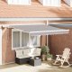vidaXL Ręczna markiza z LED Jasnoszara 300x250 cm, Materiał zamienny do markizy 3x2,5 m Jasnoszara 1