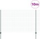 vidaXL Ogrodzenie Euro z 5 słupkami U, zielone, 1.6x10 m ze stali 1