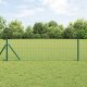 vidaXL Palisady 26 sztuk Zielone 32 mm 80 cm Stal ocynkowana 1