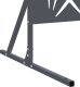vidaXL Metalowy panel ogrodzeniowy Antracytowy Metal Duży Wzór 4