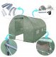Tunel Foliowy 7m2 szklarniowy 2x3,5m Zielony Rurki 19mm 10