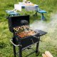Duży Grill węglowy żeliwny ruszt 113,5x50x107 cm 13