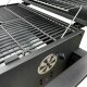 Duży Grill węglowy żeliwny ruszt 113,5x50x107 cm 4