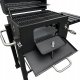 Duży Grill węglowy żeliwny ruszt 113,5x50x107 cm 5