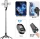 Blavec Selfie Stick Aluminium Fusion P07 Magsafe tripod + pilot + 2 lampy 1,4 metra (SSFP07-MTR2LB14) czarny 2