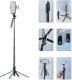 Blavec Selfie Stick Aluminium Fusion P08 tripod + pilot + 1 lampa 2,2 metra (SSFP08-TR1LB22) czarny 2