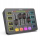 Mikser Fifine Sound Card SC3 Black USB z RGB XLR 2 - kanałowy 1