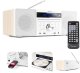 System muzyczny PRATO ALL-IN-ONE CD / DAB + biały one size 1