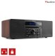 System muzyczny PRATO ALL-IN-ONE USB CD / DAB+ brązowy Audizio one size 11