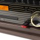 Gramofon Memphis Fenton BT CD DAB+ FM USB brązowy one size 19