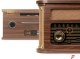 Gramofon Memphis Fenton BT CD DAB+ FM USB brązowy one size 4