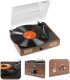 Gramofon RP106W Fenton głośniki USB brązowy one size 1