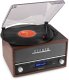 Gramofon retro Frisco Audizio z radiem DAB brązowy one size 10