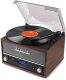 Gramofon retro Frisco Audizio z radiem DAB brązowy one size 11