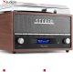 Gramofon retro Frisco Audizio z radiem DAB brązowy one size 19