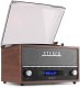 Gramofon retro Frisco Audizio z radiem DAB brązowy one size 1