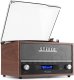 Gramofon retro Frisco Audizio z radiem DAB brązowy one size 22