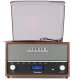 Gramofon retro Frisco Audizio z radiem DAB brązowy one size 5