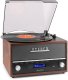 Gramofon retro Frisco Audizio z radiem DAB brązowy one size 7