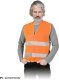 OX-LUMI - Kamizelka ostrzegawcza z dwoma poziomymi pasami odblaskowymi - pomarańczowy S 2