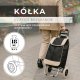 Wózek na zakupy, walizka zakupowa dla seniora 30 l torba na kółkach kremowo-szara UNIWERSALNY 2