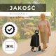 Wózek na zakupy, walizka zakupowa dla seniora 30 l torba na 6 kółkach, schodowa szaro-czarny UNIWERSALNY 1