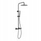 Overhead thermostatic shower system Blue Water Boston matte black BOS-ZKPN.400 1