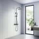 Overhead thermostatic shower system Blue Water Boston matte black BOS-ZKPN.400 1