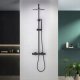 Overhead thermostatic shower system Blue Water Boston matte black BOS-ZKPN.400 3