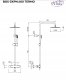 Overhead thermostatic shower system Blue Water Boston matte black BOS-ZKPN.400 4