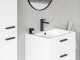 Stone washbasin Ravak Chrome Slim 80x49 cm, glossy white, XJG01180001 1