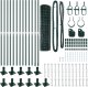 vidaXL Ogrodzenie Euro Zestaw 2 Zielone Stal z powłoką PVC 25 x 1,2 m 3