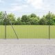 vidaXL Ogrodzenie Euro z 7 słupkami z kołnierzem 1.4x10 m Stal ocynkowana 1