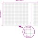vidaXL Ogrodzenie Euro 1,5x10 m Stal ocynkowana 3