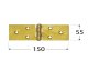 HINGE 8029 150X55X2.5MM ZINC 1