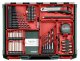 METABO.BS 18 L BL Set Mobile workshop + 2 Li-Ion batteries 18V/2.0 Ah with charger SC 30 + 74 elements 4