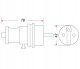 Wtyczka prosta WG-02 IP44 16A 250V Rum-Lux czarna 2