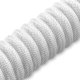 Sharkoon SGK50 Aviator Kabel Black/White (wei/schwarz. 1.85 Meter. Spiralkabel fr SKILLER SGK50 S4) 3