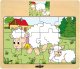 Puzzle Zwierzęta 93010 Woody mix cena za 1 szt 1