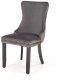 Krzesło tapicerowane ALDA szare HALMAR 1