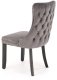 Krzesło tapicerowane ALDA szare HALMAR 3