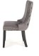Krzesło tapicerowane ALDA szare HALMAR 4