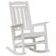 vidaXL Krzesełka bujane 2 sztuki Białe 70x92x107.5 cm HDPE, Krzesełko bujane Białe 70x92x108 cm HDPE 3