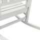 vidaXL Krzesełka bujane 2 sztuki Białe 70x92x107.5 cm HDPE, Krzesełko bujane Białe 70x92x108 cm HDPE 5