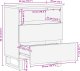vidaXL Szafka nocna 50x33x60 cm Lite Drewno Mango 3