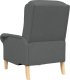vidaXL Nowoczesny Fotel Ciemnoszary Tkanina, Drewno Średni Wytrzymały 5