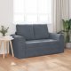 vidaXL Sofa łóżko 2-w-1 Ciemnoszara 148x71x83 cm Welur 1