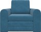 vidaXL Sofa Łóżko 2-w-1 Niebieska 98x71x83 cm Aksamit 2